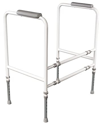 NRS Healthcare WC-Gestell S18993 - Höhe und Breite verstellbar