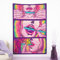 YISUMEI Trippy Wandteppich mit Cool Girl Anime Tapisserie für Schlafzimmer Ästhetischer Cooler Wandteppich als Trippy Room Decor für College Dorm(M/130x150cm)