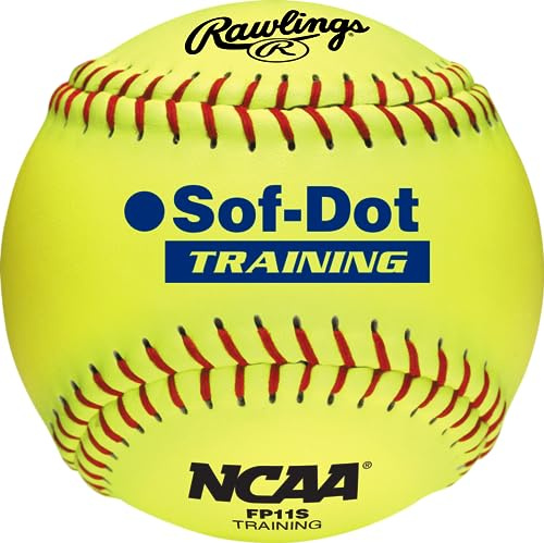 Rawlings | NCAA Soft Poly-Core Fastpitch Training Softballs | 11 & 12 Options | (Pack of 12)