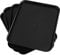 Nesmilers 4-packs Restuarant Serving Trays, Plastic Fast Food Drinks Serving Tray (Black)
