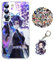 Demon -Slayer Hülle für Samsung Galaxy A54 5G Anime Kanaea Handyhülle [Mit Schlüsselbund und 50pcs Aufkleber] Cartoons Transparent Silikon Case Hülle für Samsung Galaxy A54 5G