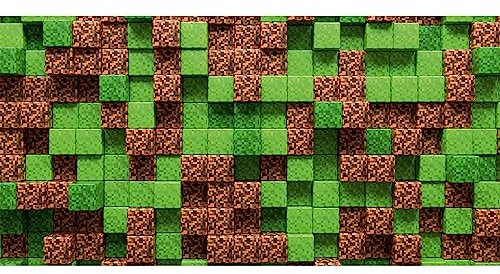 HUBDECO Schutzunterlage für den Schreibtisch - Schützt Schreibtisch vor Kratzern und Schäden - Langlebig, Hitzebeständig - Pflegeleicht, Wasserfest - Mauspad - 120x60cm - Minecraft