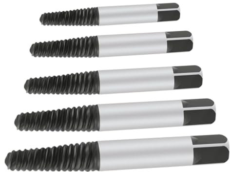 DOITOOL 5stücke Teiliges Schraubenausdreher Hochwertigem Zum Entfernen Von Beschädigten Schrauben Für Heim Auto Und Mechanik Präzise Und Langlebig