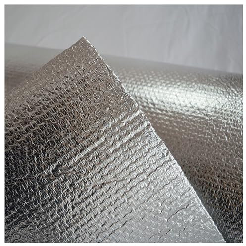 Isolant Thermique Autocollant Aluminium Bulles Double Film Isolation Thermique Isolant Reflecteur Radiateur pour Isoler Thermiquement Isolation Porte de Garage Rouleau pour Isolant Thermique Mur (Siz