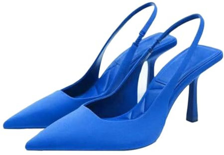 ticticlily Stiletto Damen Pumps Spitz Party High Heels Sexy Basic Schuhe Geschlossen Abendschuhe Lack A Blau 36 EU