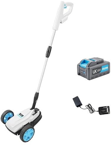 Tondeuse à Gazon sans Fil 40 V 22 cm, Tondeuse à Gazon sans balais pour Gazon jusqu'à 50 m² avec Fonction Mulching et 3 réglages de la Hauteur de Coupe, Batterie Li-ION et Chargeur Rapide