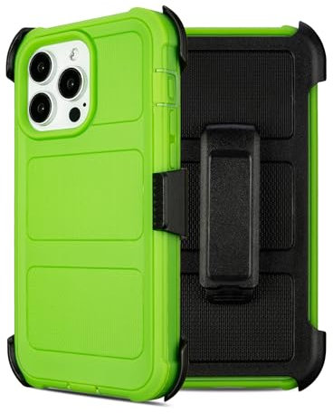 Saiboro for iPhone 13 Pro Max Defender Case,for Defender iPhone Max 13 Case with Kickstand,Rugged for iPhone 13 Max Pro Phone Case,2 Layers of Sturdy,for Protective iPhone 13 Max Case Defender(Green)