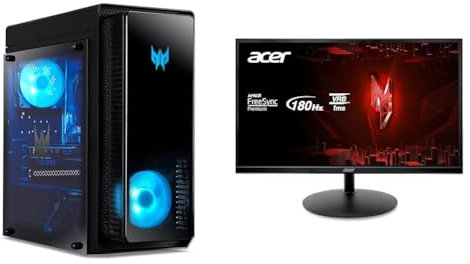 Acer Predator Orion 3000 (PO3-640) Gaming PC Windows 11 Home & Nitro XF240YS3 Gaming Monitor 23,8 Zoll (60,5 cm Bildschirm)