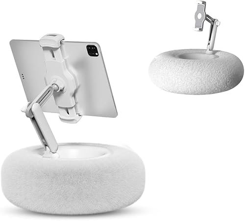 Yiokii Kindle Holder With Detachable Bowl - Adjustable Phone & Tablet Pillow Stand