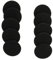 Set di 10 cuscinetti di ricambio in spugna morbida per auricolari, 35 mm, 40 mm, 45 mm, 50 mm, 55 mm, 60 mm, 65 mm