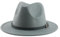 FULUJIDI Fedora Trilby Filzhut Hut Hüte Für Frauen Fedoras Hut Filz Kappen Kleine Gürtel Hochzeit 52-54Cm (Kinder) Grau