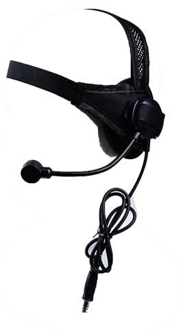 WISEONUS Taktisches Headset für Jagd Schießsport mit Mikrofon, Airsoft Paintball Round Edge Kopfhörer Ohrenschützer für Kampfspiele CS Cosplay (Schwarz)