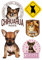 Daged Chihuahua Hund Hundeliebhaber Aufkleber Set Karte 5 Stück - PKW Auto Motorrad Biker ablösbarer Vinyl- HU