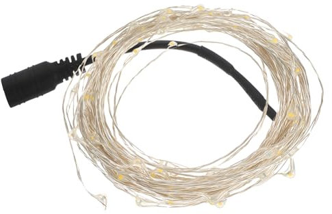 OKUMEYR LED Lichterkette 10m Kupferdraht 12v Warmweiß für Außen Wasserfest Energiesparend Flexibel für Weihnachtsdekoration Hochzeiten Partys