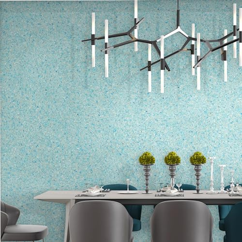 Belka B39 Türkis Tapete - Reine Baumwolle - Langlebig - Selbstklebend - Wärme- & Schalldämmend - Modern & Stilvoll, DIY Öko & Natürlich | ca. 15 qm (m²)