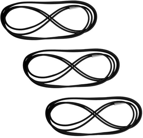 PHENOFICE 3pcs Trash Bag Fasteners Elastic Rubber Bands for Wheelie Bin Garbage Can Secure Garbage Bag in Place Bungee Cords Fixings