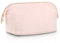 Huiguli Trousse de Maquillage à Ouverture Large, Trousse de Toilette de Voyage, Grande Trousse de Maquillage pour Femme, Rose