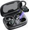 Bluetooth Kopfhörer Sport, Bluetooth 5.3 Kopfhörer Kabellos mit HD Mic,HiFi Stereo Tiefer Bass, 72 Std Spielzeit, Dual LED-Anzeige, IP7 Wasserdicht in Ear Ohrhörer mit Ohrhaken
