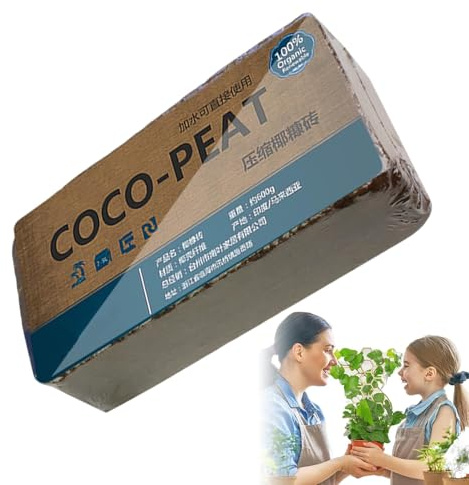 Kokosnuss - Blöcke mit Topfmischungen, Coco Coir Brick for Plants Mischung für intakte natürliche komprimierte Pflanzen zum Anpflanzen von Gemüseblumen | Kokos-Ziegel für Pflanzen