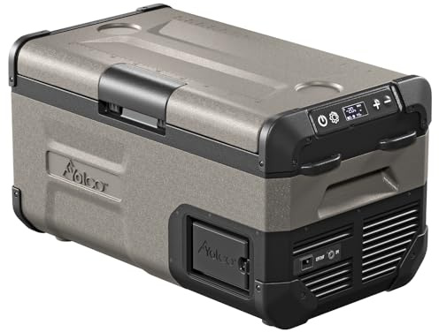 Yolco Kompressor Kühlbox 18L oder 25L, 60W, für Camping, Auto & Reisen | Kühlt bis -20°C, 12V/24V/230V, Bluetooth App, Akku- & Solaroption, USB, für Auto, Festival & Outdoor