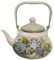 Pitycbo Tetera de Esmalte, Tetera de Esmalte Floral, Calentador de Agua Y Leche, Tetera, Cafetera, Agua