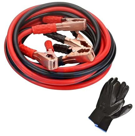 Dunnet Tools 200 AMP Heavy Duty Jump Leads Booster Cables 2.5 m – High-Performance Battery Starter Cables with Strong Clamps for Car, Van & Truck – Emergency Jump Start Leads for Roadside Use