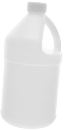 Warmhm White Jug Plastic Beverage Bottles Leakproof Empty Jug for Shampoo Storage Bathroom