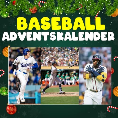 Baseball adventskalnder: Mit 24 Bildern und spannenden Fakten bis Weihnachten
