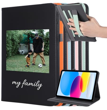 Sunrive Coque personnalisée Compatible avec Samsung Galaxy Tab A11Plus 11 2025/A9+ Plus 2023,Flexible Cover,Personnalisable avec Votre Propre Image,Texte,Nom DIY Housse Protection dragonne