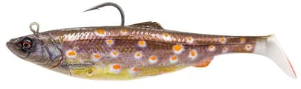 Savage Gear 4D Herring Big Shad, Kunstköder, 18 cm, 112 g, PVC, Jiggen und Schleppen, für Heilbutt und Dorsch
