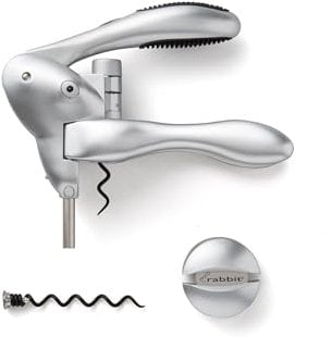 Metrokane Silver Rabbit Corkscrew with Cutter