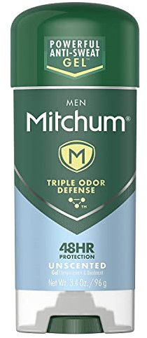 Mitchum Anti-Perspirant & Deodorant, Clear Gel, Unscented, 3.4 oz (96 g) by Mitchum