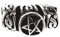 Pentagramm Bartperle Lockenperle aus 925 Silber, 6 mm