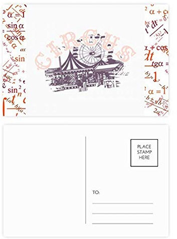 Postkarten-Set mit Zirkus-Motiv, 20 Stück