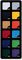 Maskworld Aqua Make-up Color Set Karneval - 12er Palette - hochwertige Wasserschminke für Gesicht, Bodypainting und Theater - Karneval, Halloween & Verkleidung