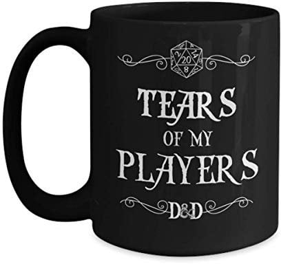 Dungeons and Dragons Mug for Boyfriend Dungeon Master - Black Tea Cup Funny Gift for D&D Dnd DM Fan