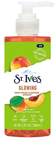 St Ives Gesichtsreiniger, leuchtende Aprikosen-Gesichtsreinigung, hergestellt mit 100 % Aprikosen-Extrakt, ölfrei, dermatologisch getestet, parabenfrei, nicht komedogen