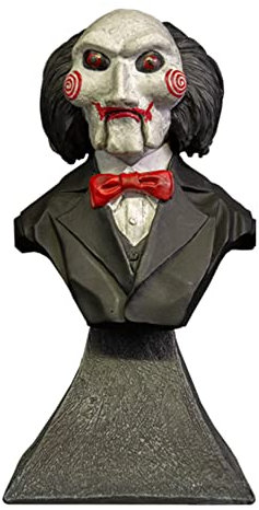 Trick Or Treat Studios Saw Mini Büste Billy schwarz/weiß/rot, handbemalt, 100% Polyresin, in Sammlerbox.