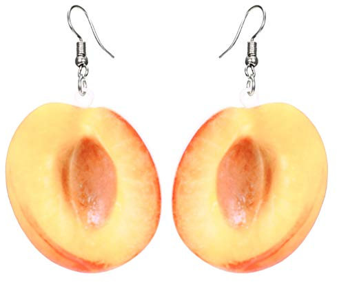 Holibanna 1 Paar Banana Beauty Ohrringe Rosegold Hängend Ohrringe Grün Wassermelone Ohrringe Mädchen Fake Bananendose Weinrebe Bananen Kostüm Vines Ohrringe Rot Damen Einzigartig Grapefruit