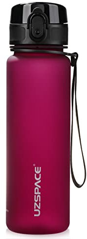 UZSPACE Gourde Sport - 500ml/800ml/1l/1,5l- sans BPA Tritan lastique, Gourde Enfant anti fuite Reutilisable, Bouteille d'eau sport pour École, velo,Voyage, Adulte