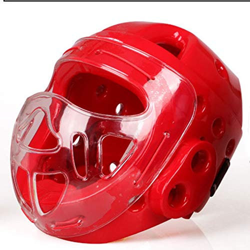 JICCH 1 Stück Sparring Helm Headgear Ganzkopf-Schutzausrüstung für Karate,Boxen,Sanda,Taekwondo-Helm mit Gesichtsschutz für Erwachsene,Kinder,Sport,Kopfschutz,Sparring,Helm für Männer und Frauen