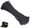 Cuerda De Nailon Paracaídas Paracord Cuerda De Supervivencia Nylon Cuerda De Supervivencia Cuerda De Nailon Negra Gruesa,Ideal para El Aire Libre, Camping, Trenzar Pulseras y Paracaidismo （Negro 31m）