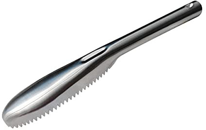 zhuohai Fish Scaler, 304 Stainless Steel Fish Scaler Remover, Sawtooth Fish Descaler Tool for Family Kitchen, Seafood Markets