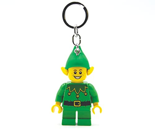 Llavero Lego Icónico Elfo Linterna LED Juguetes de Regalo para niños - Figura de 76 mm de Altura (KE181) - 2 Pilas CR2025 Incluidas
