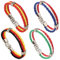4 Trenzado Banderas Bandera Pulseras de cuero Italia, Alemania, Francia, España, cuero trenzado, cierre de acero inoxidable, Unisex