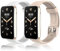 WD&CD 2 Pack Bracelet Compatible pour Xiaomi Mi Band 7 Pro Blanc + Rose Clair, Bracelet de Remplacment en TPU Silicone Réglable Compatible pour Mi Band 7 Pro