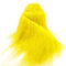 Kunstpelz Stoff zum Basteln Gelb, Zotteliger Bastel Plüsch 5 x 170 cm für selbstgemachten Weihnachts-/Zwerg Bart, Fursuit, handgefertigtes Weihnachts-Halloween-Cosplay-Kostüm