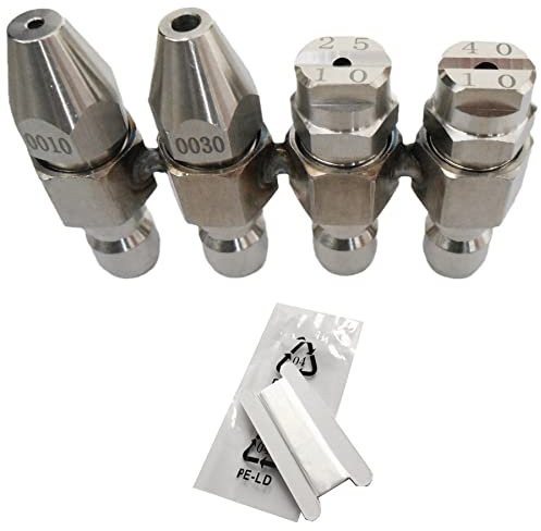 4 GPM Pressure Washer Nozzle,Jrod Tip Water Cleaning Soft Wash Nozzle kits,4 Way J Rod Washing Tip Holder,1/4 Quick Connect 0° 25° 40°