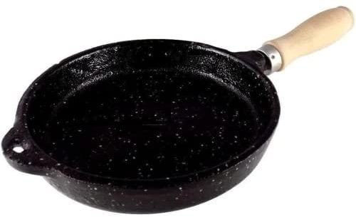 GW Store - 6'' Enameled Cast Iron Skillet Pan | Provolone Melted Cheese