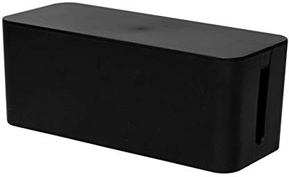 ESmoda Box Cord Organizer Box Strip Surge Protector Cover TV Cord Box Office